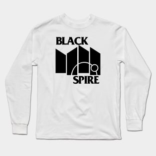 Black Spire Flag -for light colored shirts Long Sleeve T-Shirt